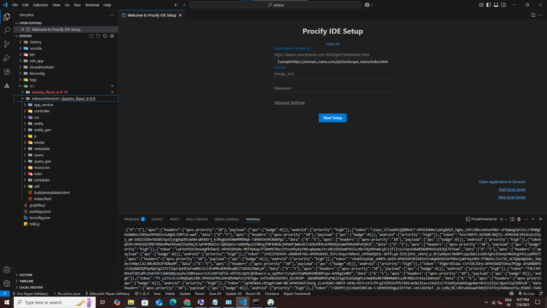 Released Version Directory